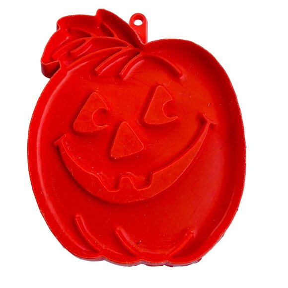 Jack-O-Lantern Pumpkin Orange Vintage Halloween Cookie Mold Hallmark - Picture 1 of 3